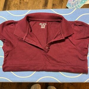 Maroon uniform shirts. Bundle